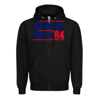 Black reagan bush '84 Zipper Hoodie - artisFamous