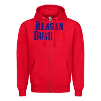 Red reagan bush '84 Zipper Hoodie - artisFamous