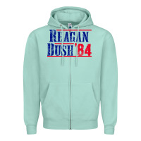 Seafoam reagan bush '84 Zipper Hoodie - artisFamous