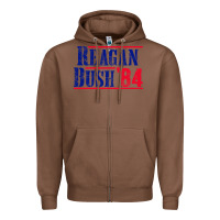 Chestnut reagan bush '84 Zipper Hoodie - artisFamous