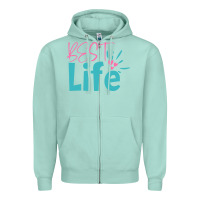 Seafoam best life Zipper Hoodie - artisFamous