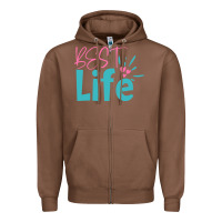 Chestnut best life Zipper Hoodie - artisFamous