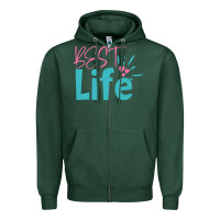 Sports Green best life Zipper Hoodie - artisFamous