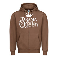 Chestnut drama queen Zipper Hoodie - artisFamous