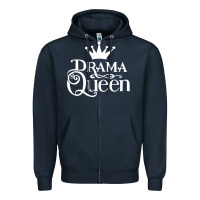 Navy drama queen Zipper Hoodie - artisFamous