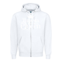 White drama queen Zipper Hoodie - artisFamous