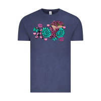 Vintage Denim Xoxo Valentine's Day Turquoise Gem Vintage Tee - FaDigitalArtStudio