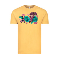 Vintage Mustard Xoxo Valentine's Day Turquoise Gem Vintage Tee - FaDigitalArtStudio
