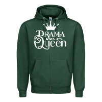 Sports Green drama queen Zipper Hoodie - artisFamous