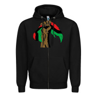 Black black power african license Zipper Hoodie - artisFamous