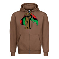 Chestnut black power african license Zipper Hoodie - artisFamous