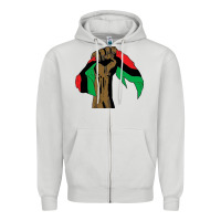Dove Grey black power african license Zipper Hoodie - artisFamous