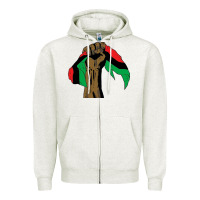 Oatmeal Heather black power african license Zipper Hoodie - artisFamous