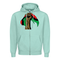 Seafoam black power african license Zipper Hoodie - artisFamous