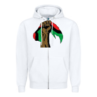Black Power African License Zipper Hoodie | Teevron
