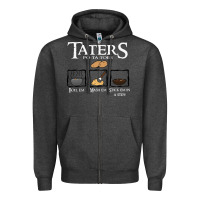 Charcoal Heather the lord of the rings taters potatoes recipe Zipper Hoodie - artisFamous
