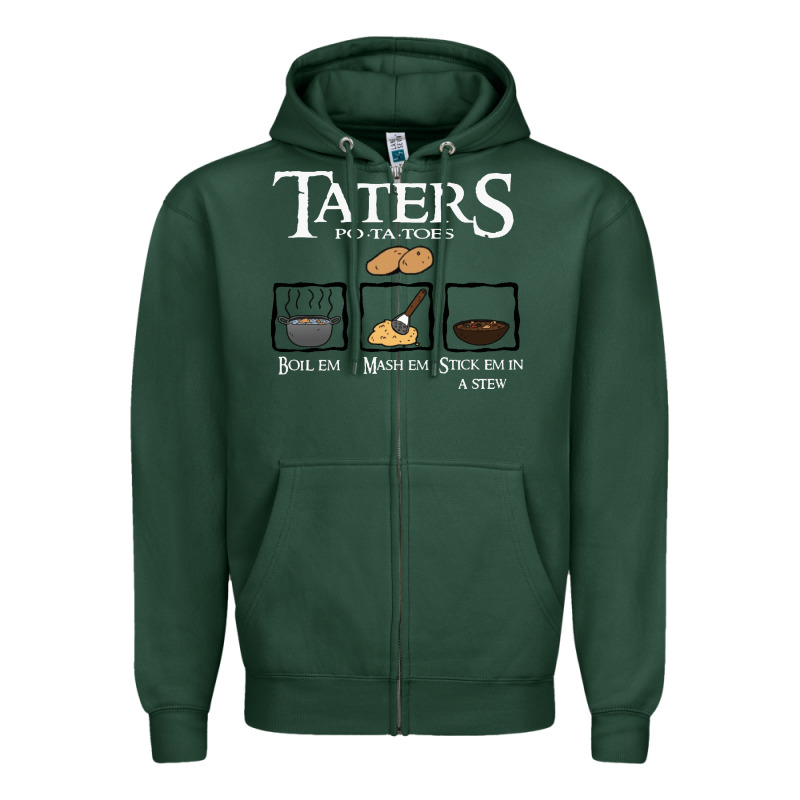 The Lord Of The Rings Taters Potatoes Recipe Zipper Hoodie by artisFamous | Teevron