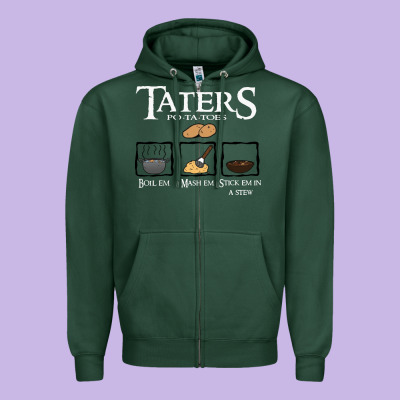 The Lord Of The Rings Taters Potatoes Recipe Zipper Hoodie Designed By Artisfamous