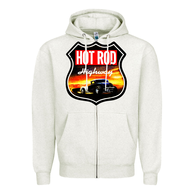 Hot Rod Garage Car Zipper Hoodie by artisFamous | Teevron