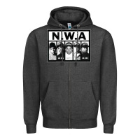Charcoal Heather N.W.A Californian hip hop group N.W.A Zipper Hoodie - artisFamous