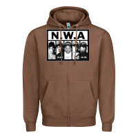Chestnut N.W.A Californian hip hop group N.W.A Zipper Hoodie - artisFamous