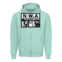 Seafoam N.W.A Californian hip hop group N.W.A Zipper Hoodie - artisFamous