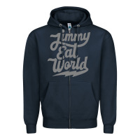 Navy JImmy Eat World Zipper Hoodie - artisFamous
