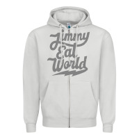 Dove Grey JImmy Eat World Zipper Hoodie - artisFamous