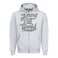 Heather Grey JImmy Eat World Zipper Hoodie - artisFamous