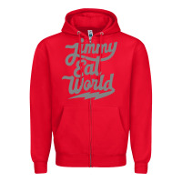 Red JImmy Eat World Zipper Hoodie - artisFamous