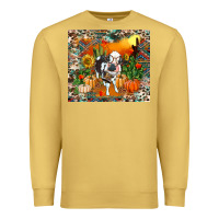Antique Gold Fall baby cow Premium Sweatshirt - RanaPortraitStore