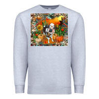 Heather Grey Fall baby cow Premium Sweatshirt - RanaPortraitStore