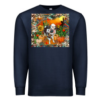 Navy Fall baby cow Premium Sweatshirt - RanaPortraitStore