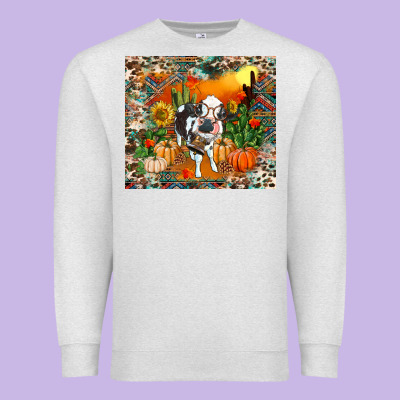 Fall Baby Cow Premium Sweatshirt Designed By Ranaportraitstore