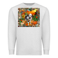 Oatmeal Heather Fall baby cow Premium Sweatshirt - RanaPortraitStore