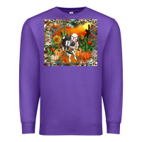 Purple Fall baby cow Premium Sweatshirt - RanaPortraitStore