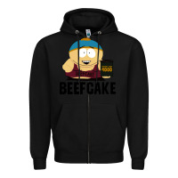 Black beefcake Zipper Hoodie - artisFamous