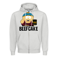Dove Grey beefcake Zipper Hoodie - artisFamous