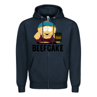 Navy beefcake Zipper Hoodie - artisFamous