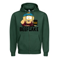 Sports Green beefcake Zipper Hoodie - artisFamous