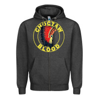 Charcoal Heather choctaw blood Zipper Hoodie - artisFamous