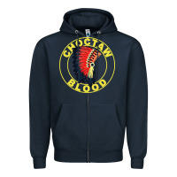 Navy choctaw blood Zipper Hoodie - artisFamous