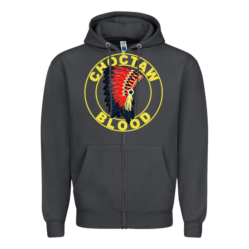 Choctaw Blood Zipper Hoodie by artisFamous | Teevron