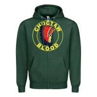 Sports Green choctaw blood Zipper Hoodie - artisFamous
