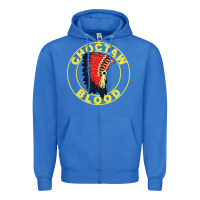 True Royal choctaw blood Zipper Hoodie - artisFamous
