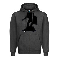 Charcoal Heather Elephant Black To Stand On Your Car Zipper Hoodie - artisFamous