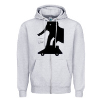 Heather Grey Elephant Black To Stand On Your Car Zipper Hoodie - artisFamous