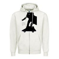 Oatmeal Heather Elephant Black To Stand On Your Car Zipper Hoodie - artisFamous