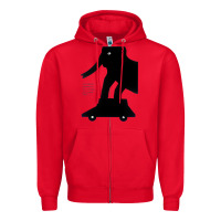 Red Elephant Black To Stand On Your Car Zipper Hoodie - artisFamous