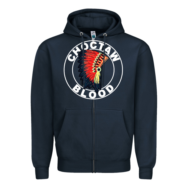 Choctaw Blood Zipper Hoodie by artisFamous | Teevron